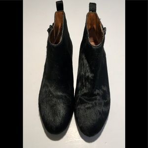 GAP Black Pony Hair Boots 9